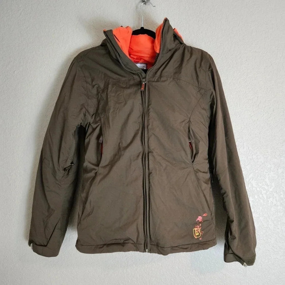 NWOT Burton Women’s Ski Snow Jacket S Brown Hooded - Picture 2 of 11